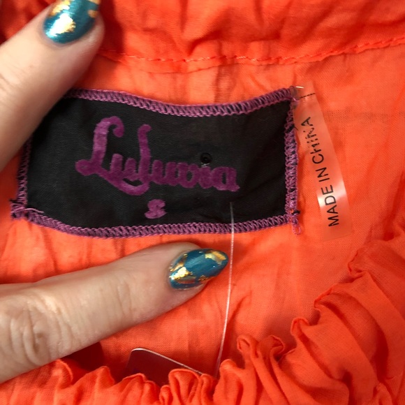 Orange Light Weight Tunic Tank Womens S - Picture 3 of 5